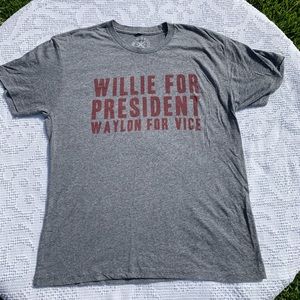 Willie And Waylon Tee Shirt Medium